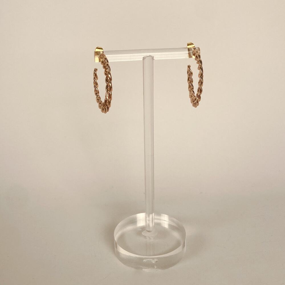 Gold Tone Hoop Earrings